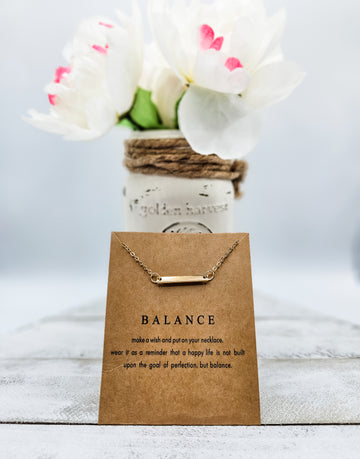 Balance - Inspirational and Meaningful Pendant Necklace